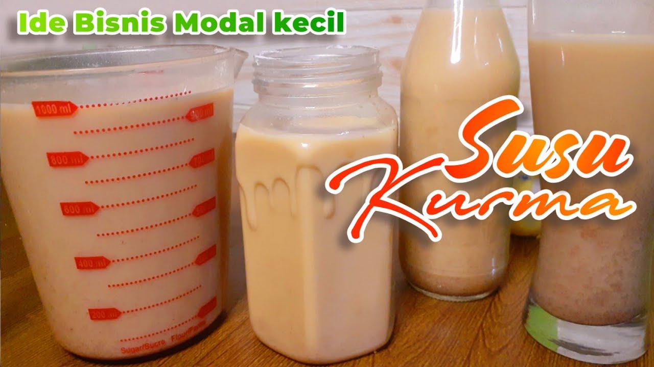 Cara Membuat Susu Kurma yang Enak TANPA BLENDER || Ide Bisnis Modal Kecil