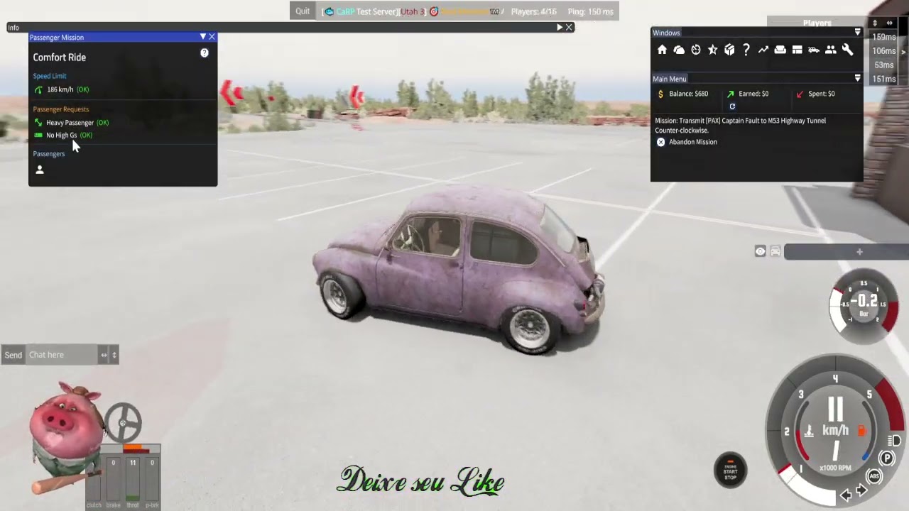 Perdido em Utha no modo Multiplayer!!! - BeamNG Drive - Deserto Utah Multiplayer - Ep 87