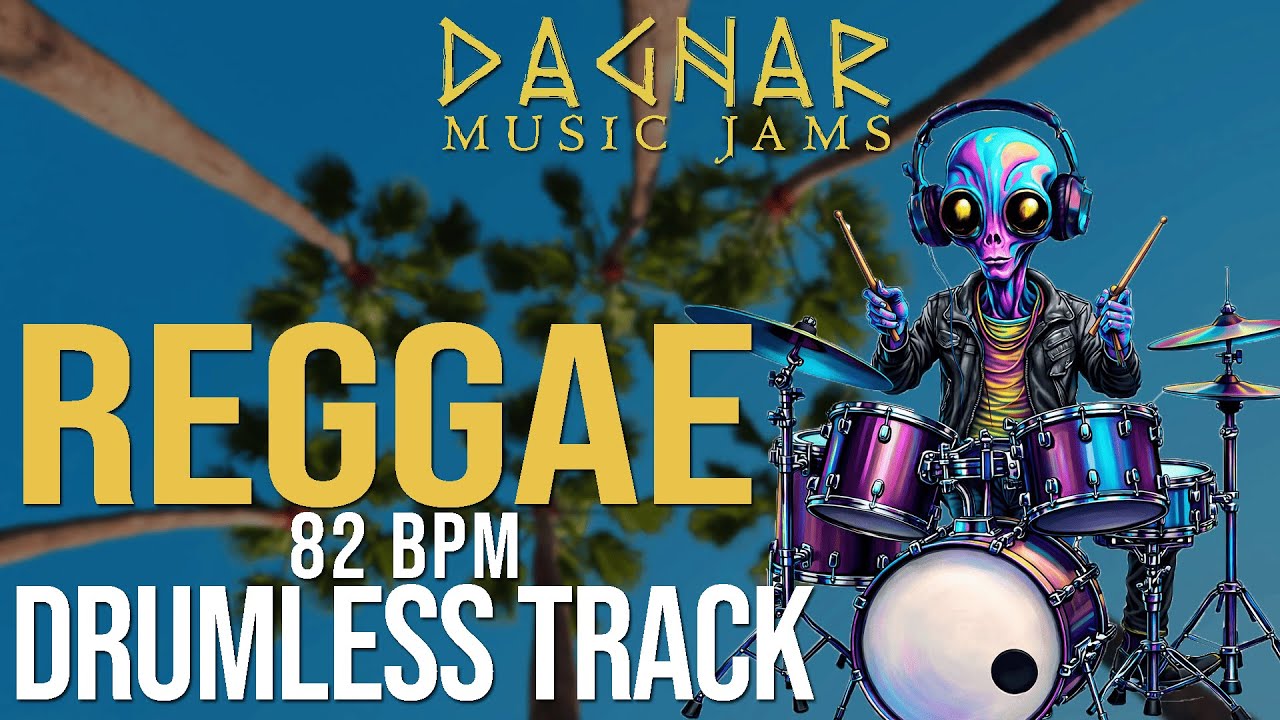 Roots Reggae Groove DRUMLESS TRACK | 82 BPM | Play Along for Drummers