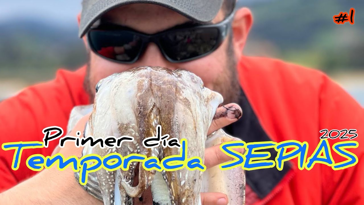 Temporada SEPIAS 2025: Primer día pesco 3 sepias pequeñas | Pescando chocos #eging