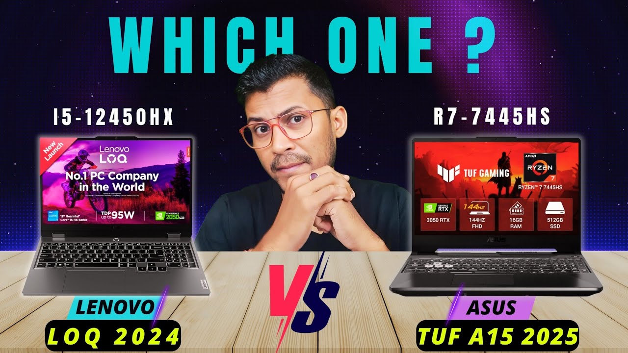 Lenovo LOQ 2024 против ASUS TUF A15 2025 🔥 Ryzen 7 7445HS против Intel i5 12450HX 💥 Лучший игрово...