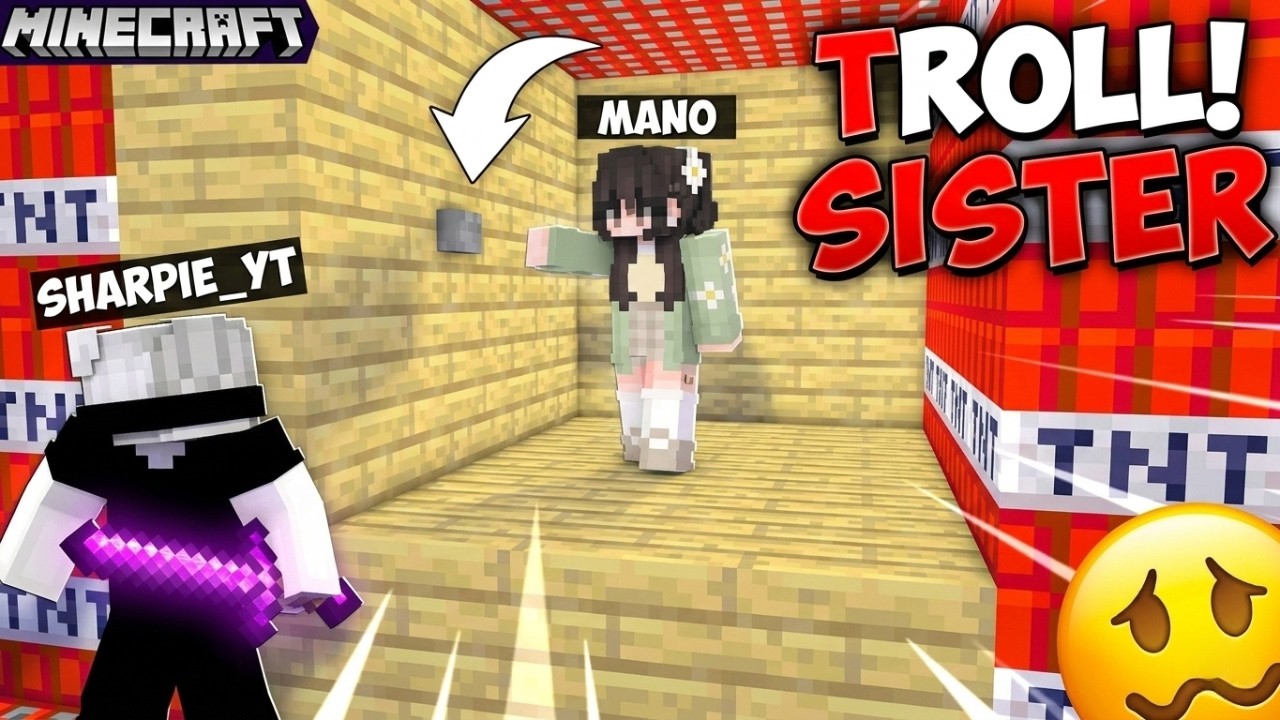 🔥 Trolling My Sister in Minecraft! She Got So Mad 😂 | Minecraft Prank