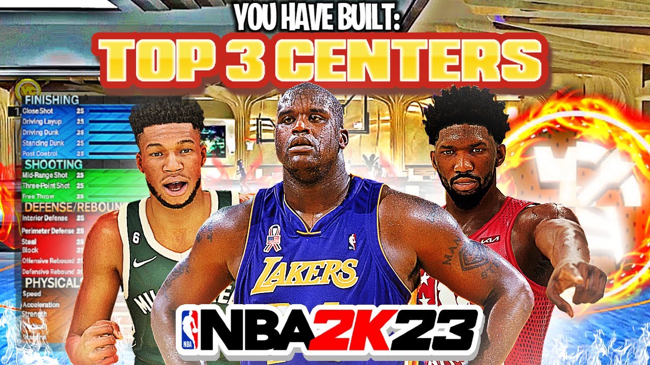 TOP 3 BEST CENTER BUILDS ON NBA 2K23 CURRENT GEN! THE MOST OVERPOWERED CENTER BUILDS!