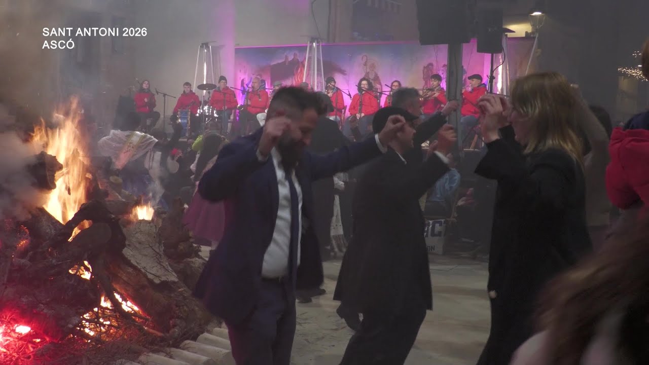 Sant Antoni 2026 a Ascó Pregó, Encesa de la Foguera, ballada de Jotes i Sopar Popular de la Clotxa
