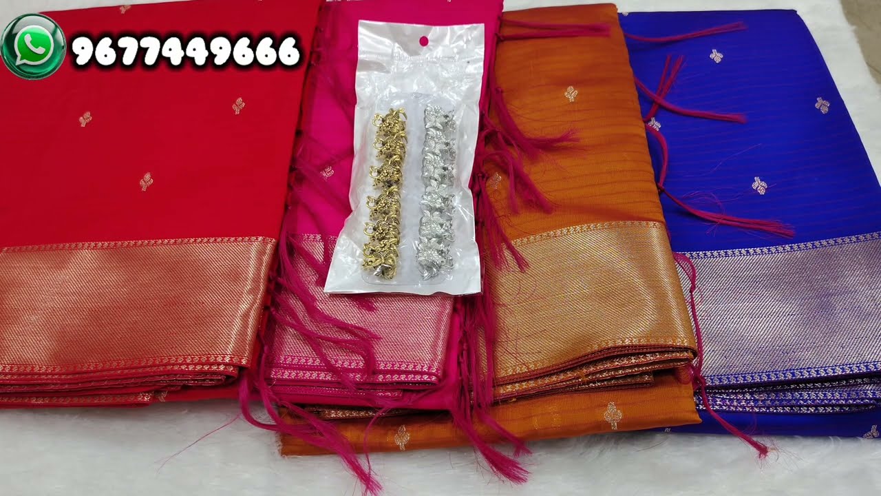 Buy a Saree...Take a Gift_Silk Saree Butta Design Online Shopping_Whatsapp Link 👇