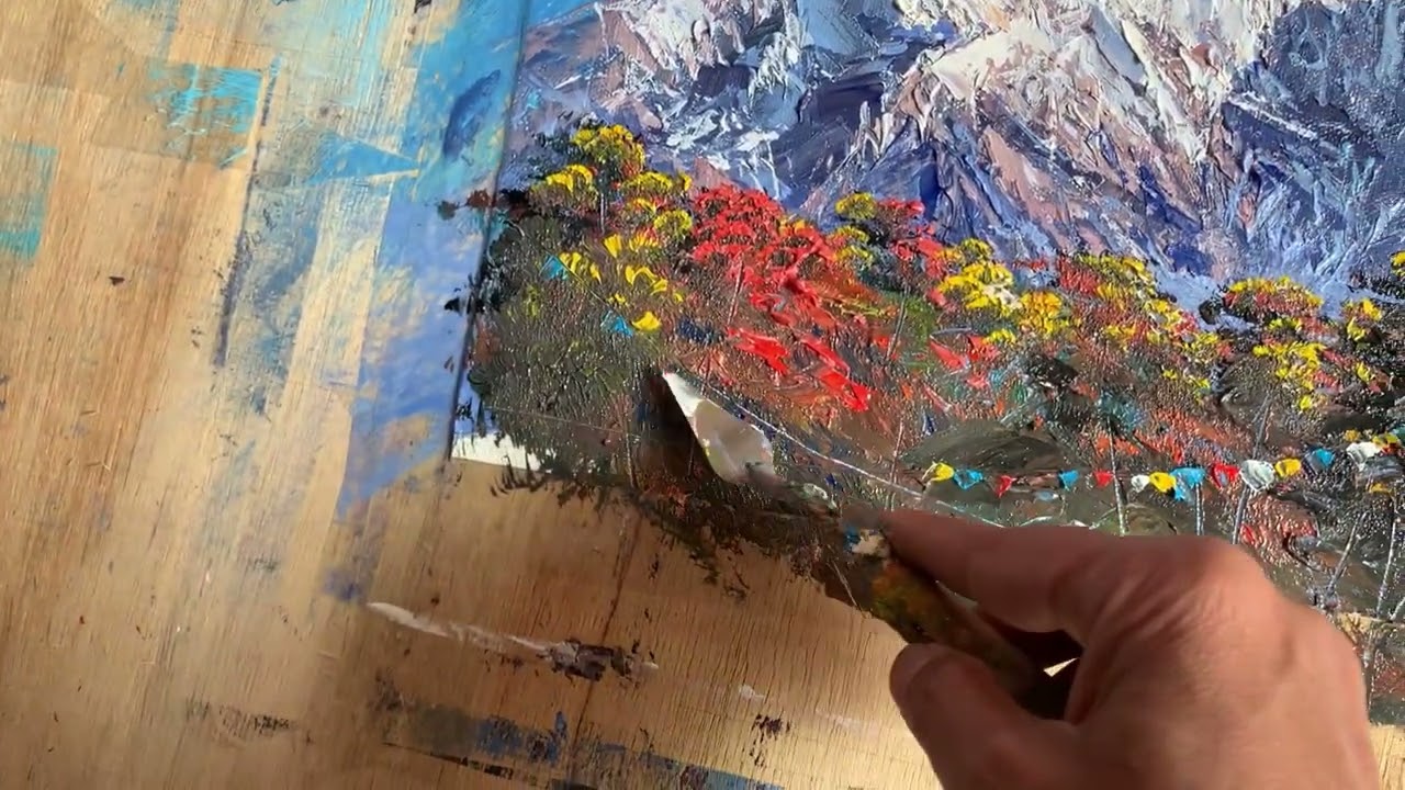 Super MOUNTAIN painting ! Detailing #painting #art