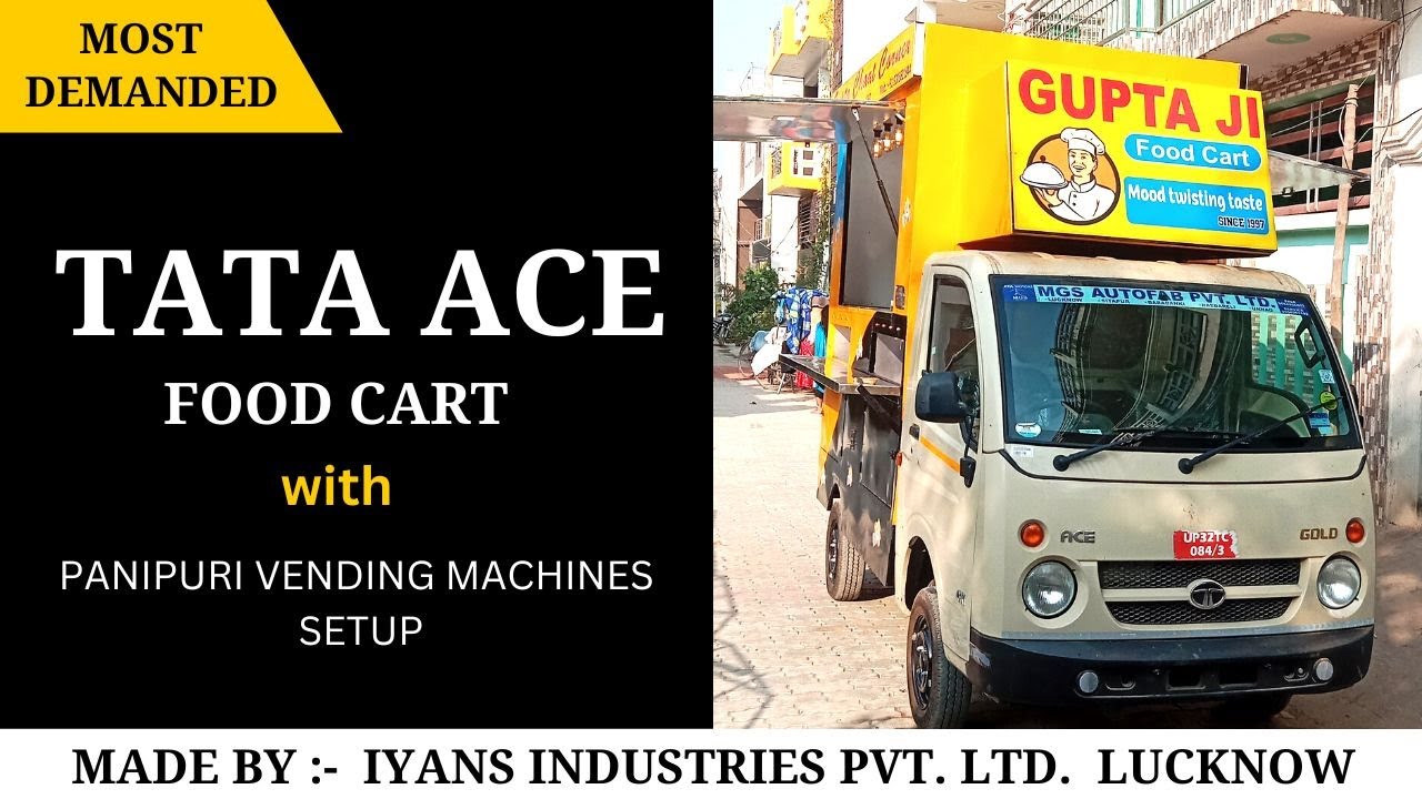 TATA ACE FOOD CART IN LUCKNOW || TATA ACE FOOD CART|| FOOD VAN|| FAST FOOD CART||