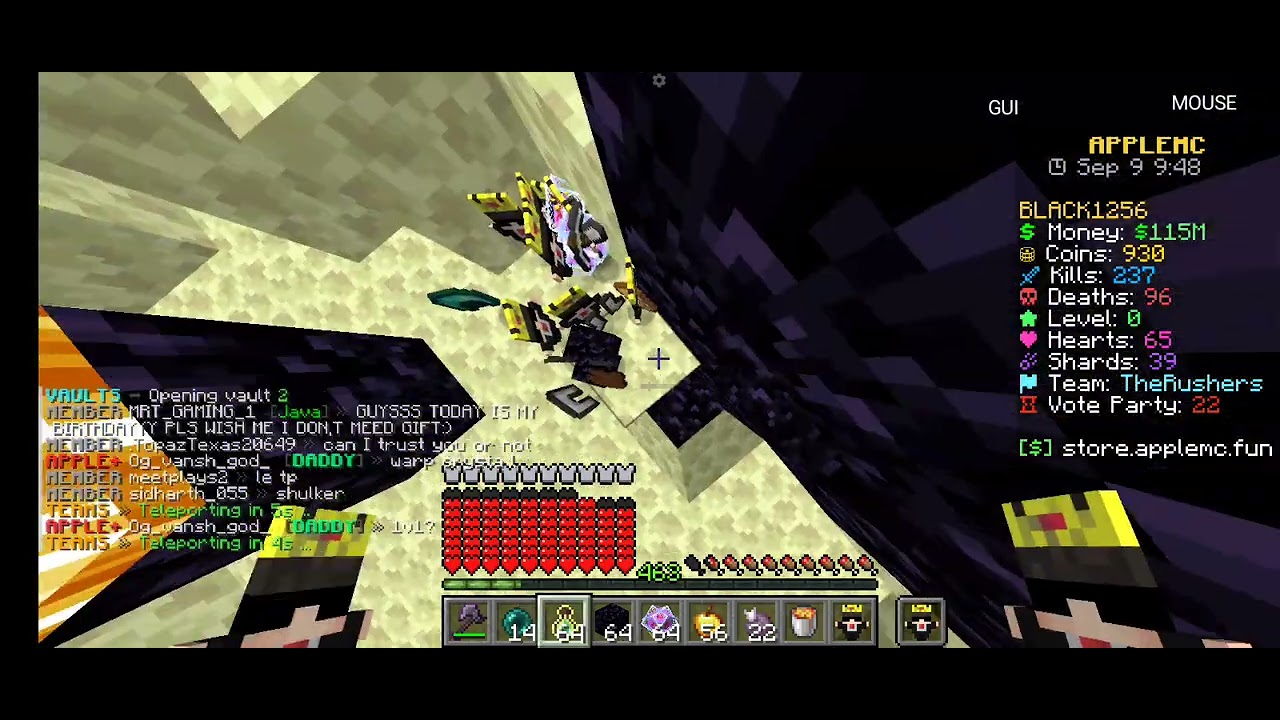 Killing tp traper in applemc lastest season of applemc