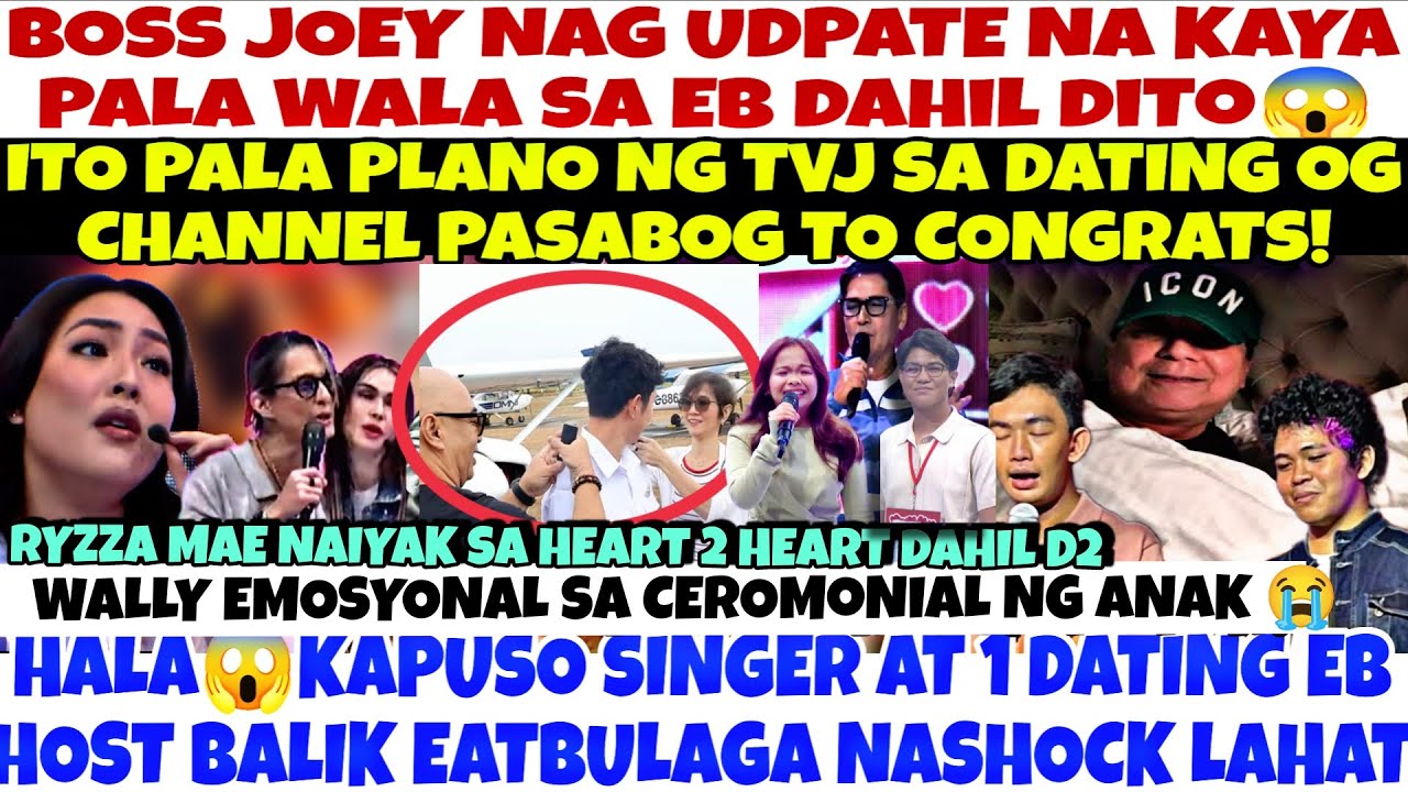 IYAKAN NA😭KAYA PALA WALA SI BOSS JOEY DAHIL D2! RYZZA MAE NAIYAK SA HEART TO HEART SEGMENT