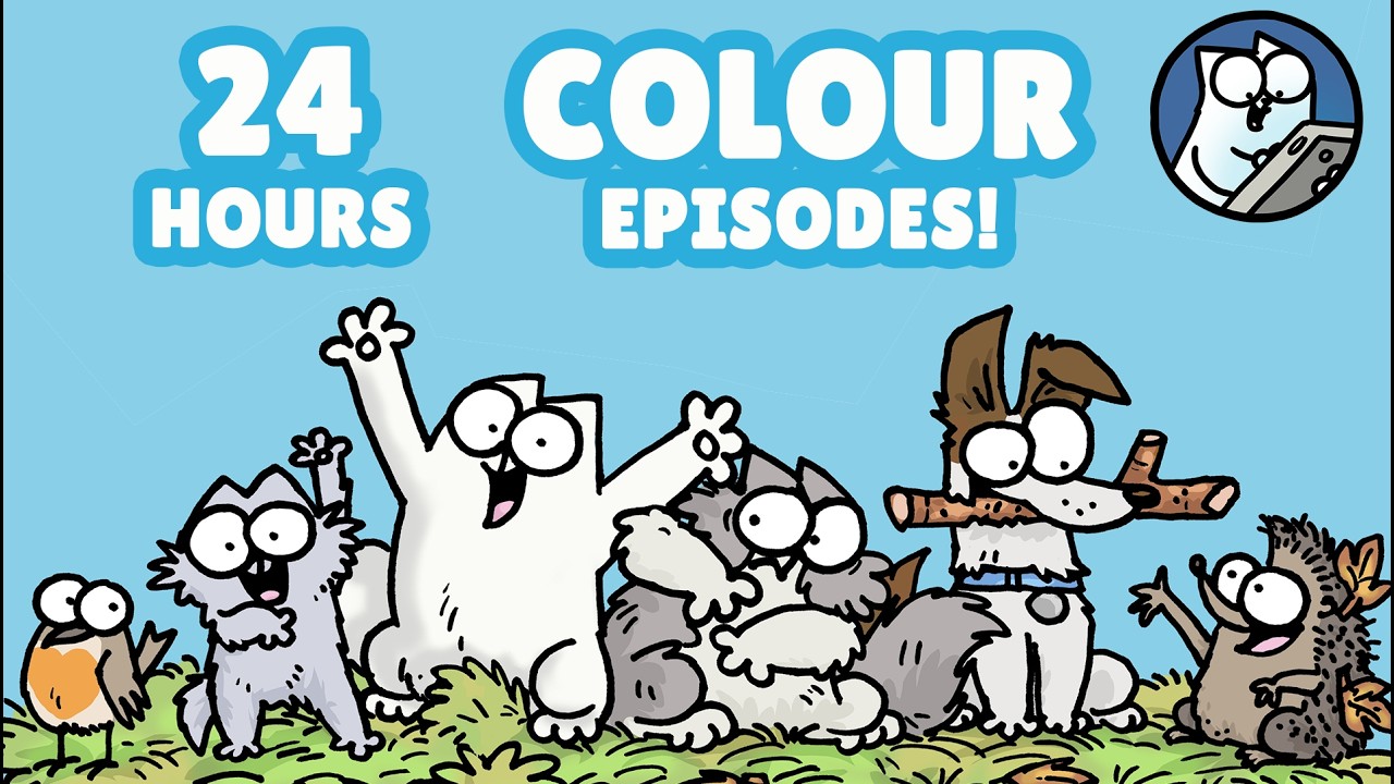 🔴 LIVE: Simon&rsquo;s Cat 🐾  | Full Episodes | FUNNIEST Colour Classics 24/7 🍿