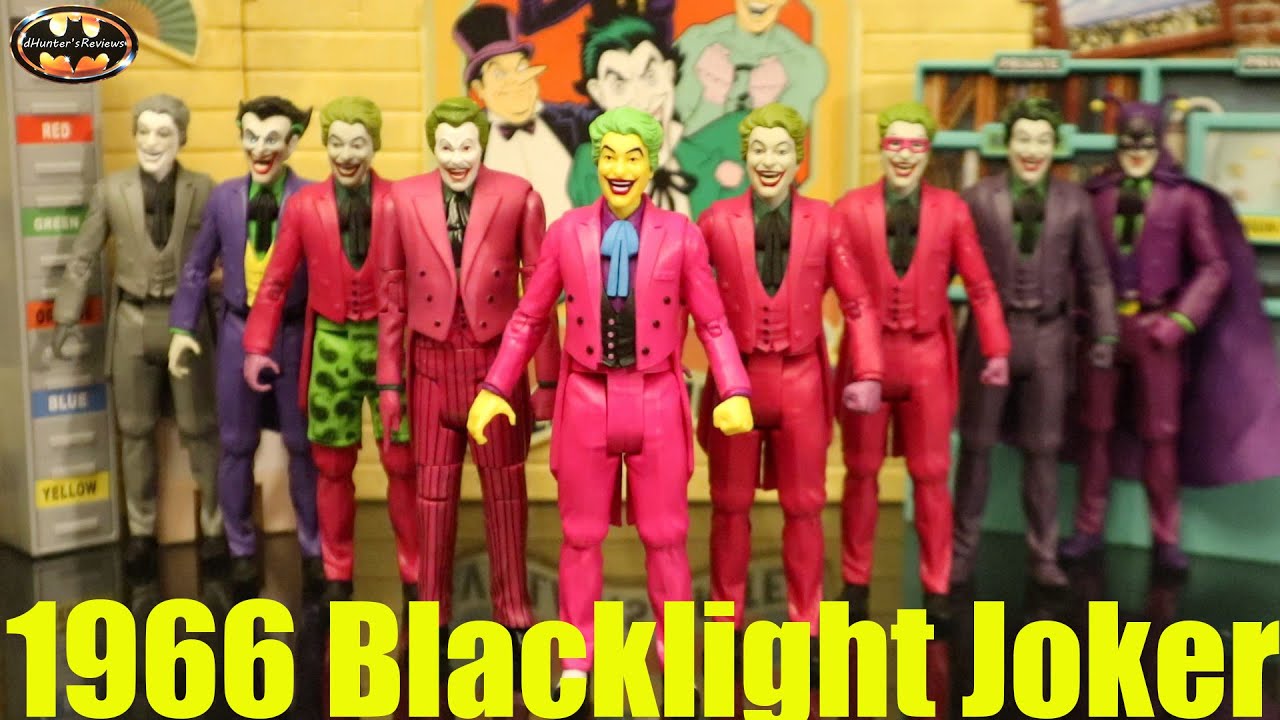 McFarlane Blacklight Joker 1966 Batman Classic TV Series Retro Action Figure Review & Comparison