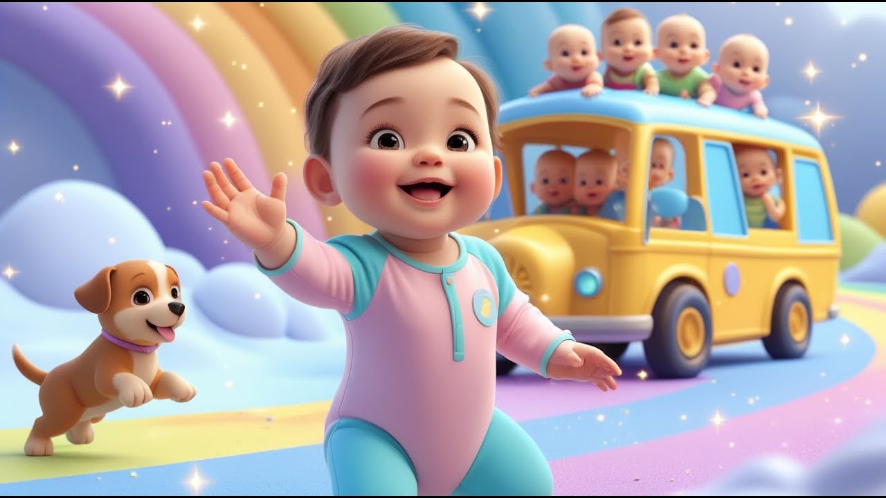 Las Ruedas del Autob&uacute;s &ndash; Edici&oacute;n Colores y N&uacute;meros | Rima Animada y Canci&oacute;n Educativa para Ni&ntilde;os