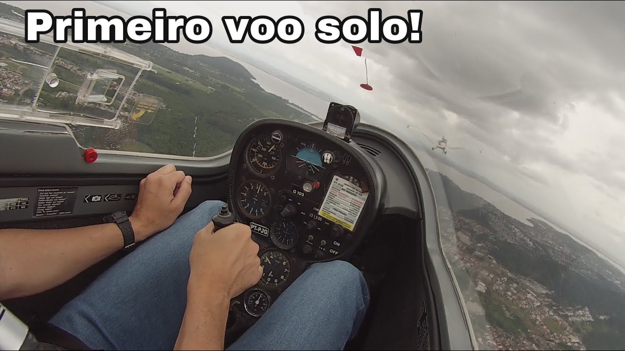 Planador: Primeiro voo solo (Grob G-103 Twin II) Voo a vela
