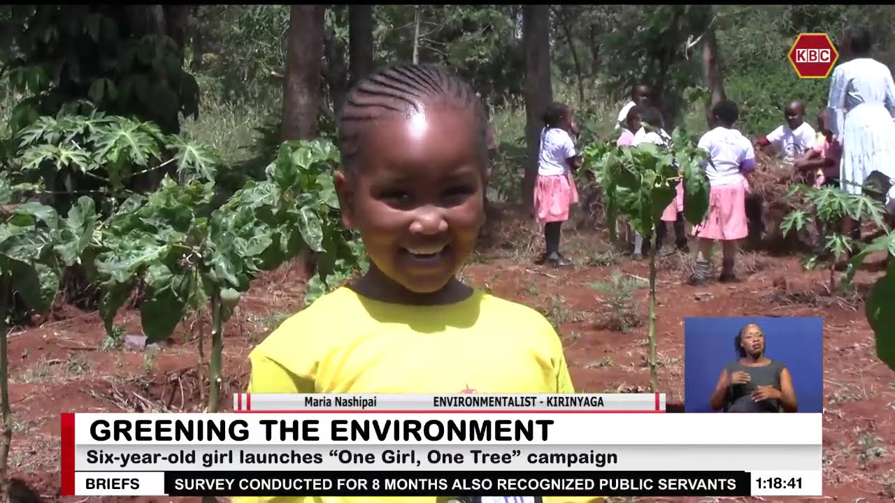 Six-year-old girl launches “One Girl, One Tree” campaign