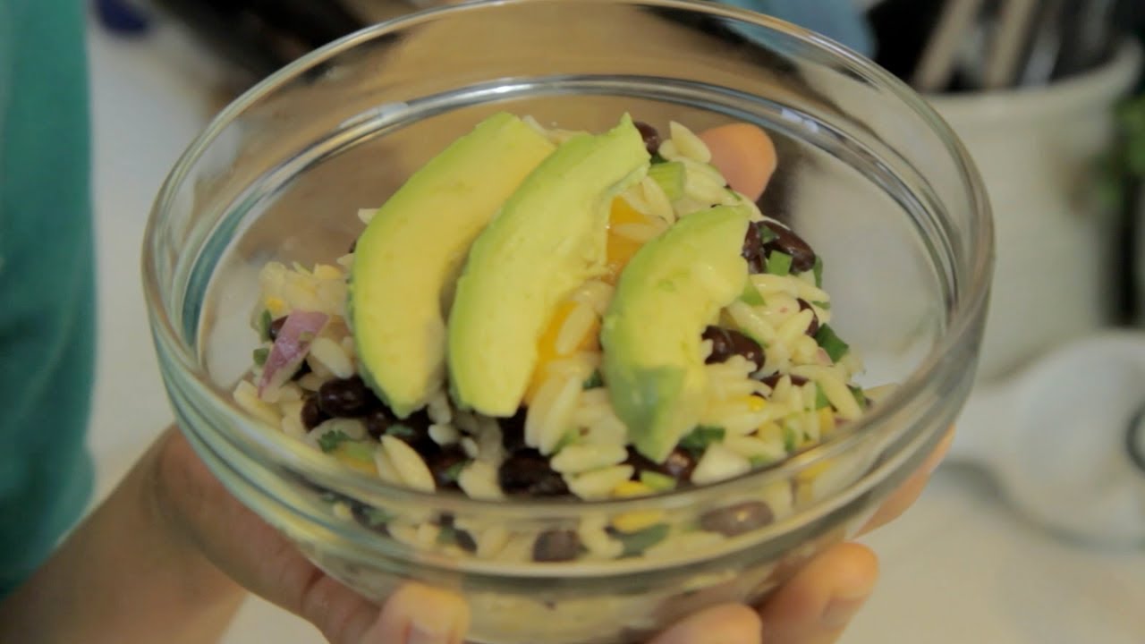 Let's Cook - Orzo Black Bean Mango Salad