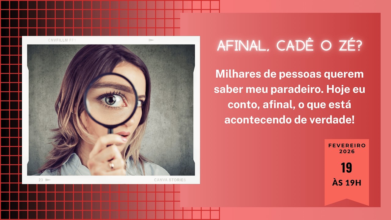 Onde o Zé foi parar? Hoje eu vou te contar tudo!