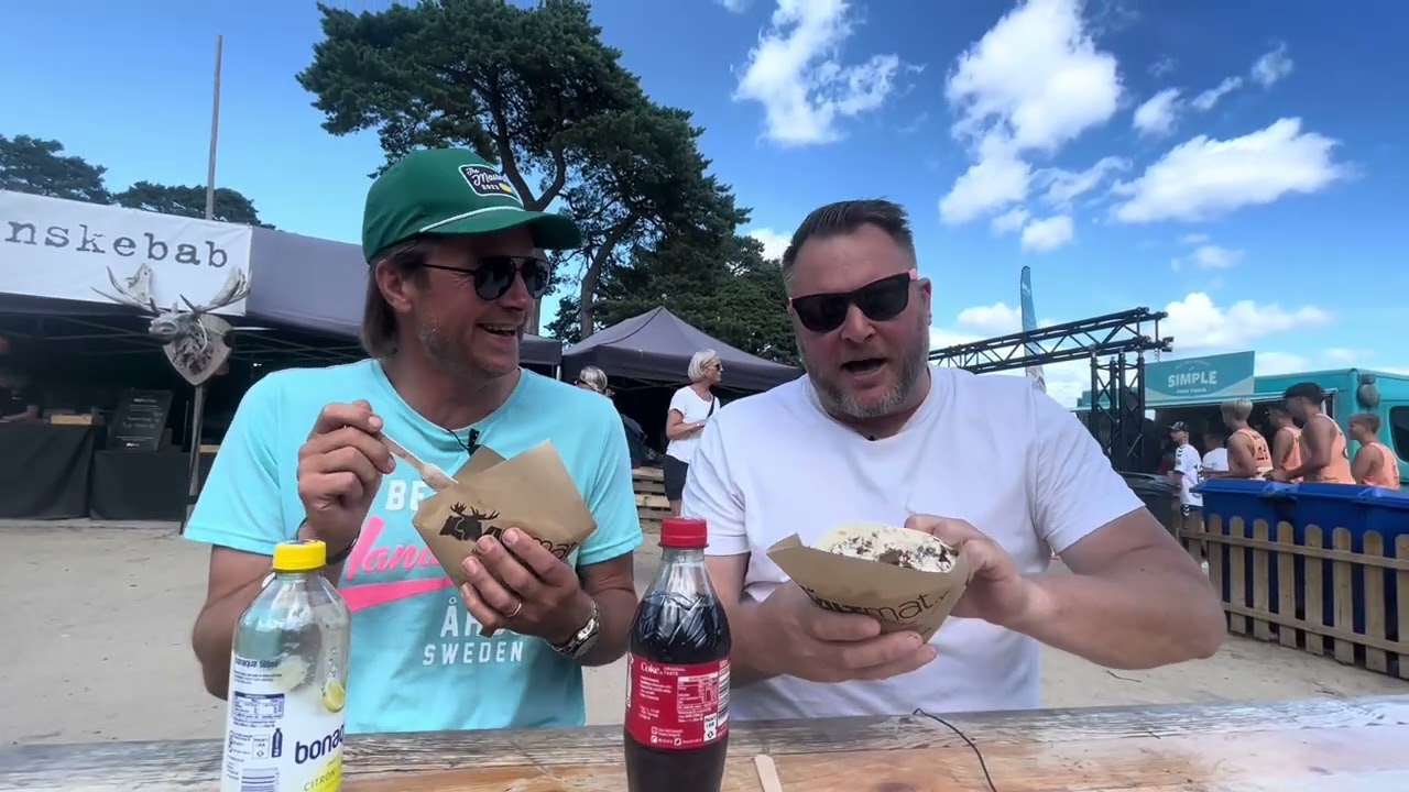 🥷-John och 🥷-Henrik testar viltkebab från @viltmat.se