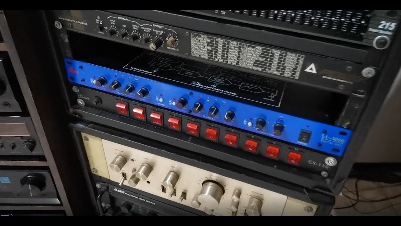 DBX EX4000 Crossover Exciter Detailed Installation