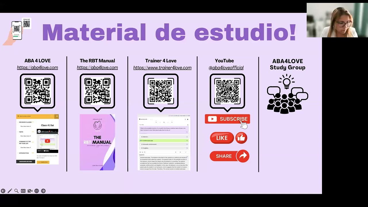 ABA 4 LOVE ❤️ - RBT Repaso Gratis para el Board [21 de junio, 2024] #rbt #aba #bacb #aba4love