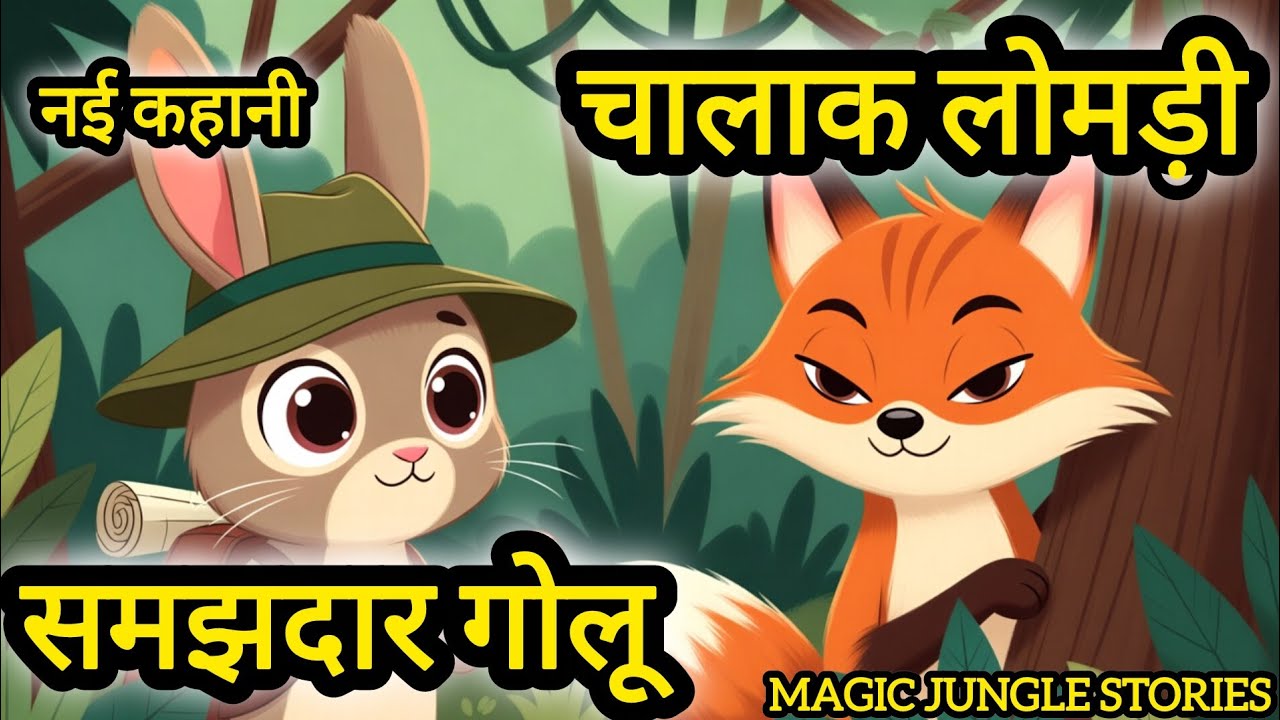 चालाक लोमड़ी और समझदार गोलू | Hindi Kahani for Kids | Moral Story