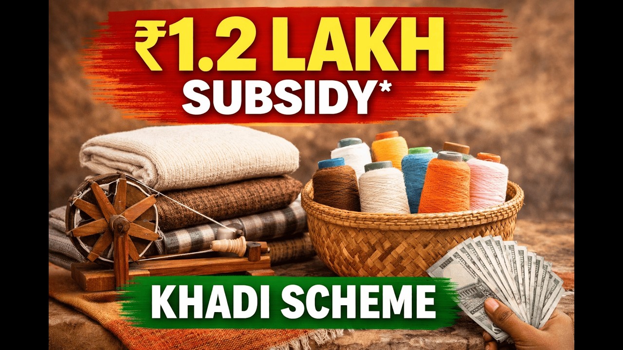 Khadi Vikas Yojana 2026 | Get ₹1.2 Lakh Subsidy + 4% Loan Interest | Full Scheme Explained in hindi