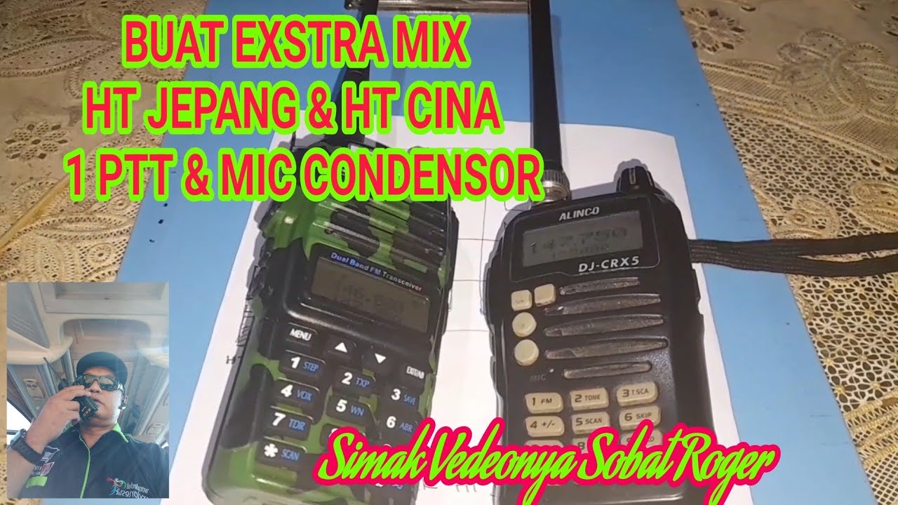 BUAT EXTRA MIC 1 PTT  2 JALUR HT JEPANG & HT CINA