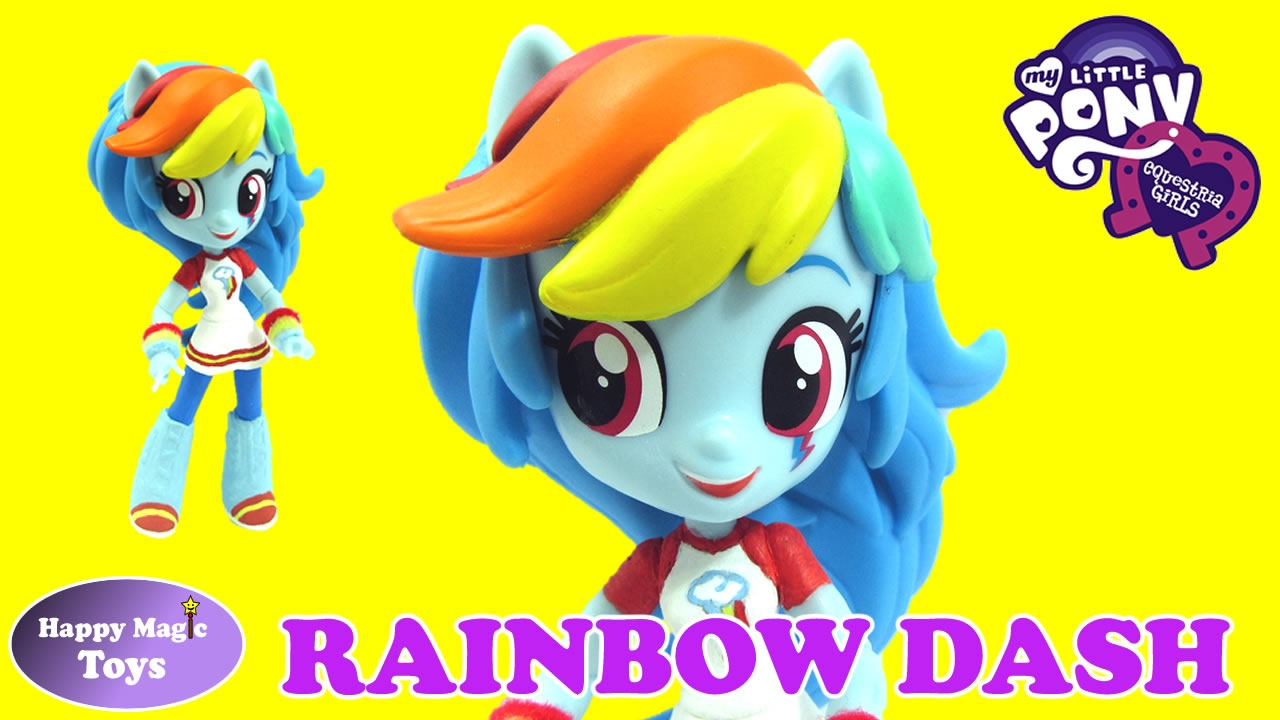 CUSTOM My Little Pony Rainbow Dash Slumber Party Rainbow Rocks Equestria Girls Happy Magic Toys