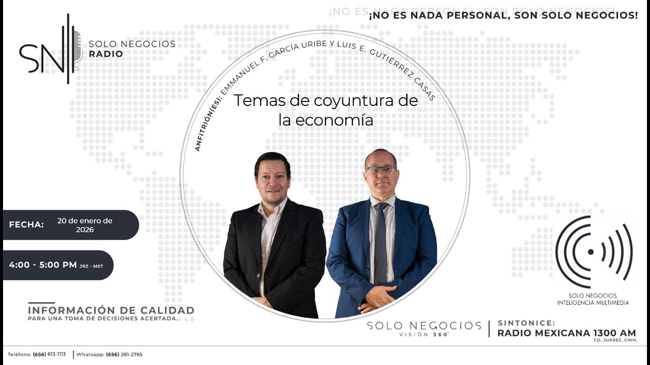 [SNR] Primer segmento de Solo Negocios Radio del 20 de enero de 2026