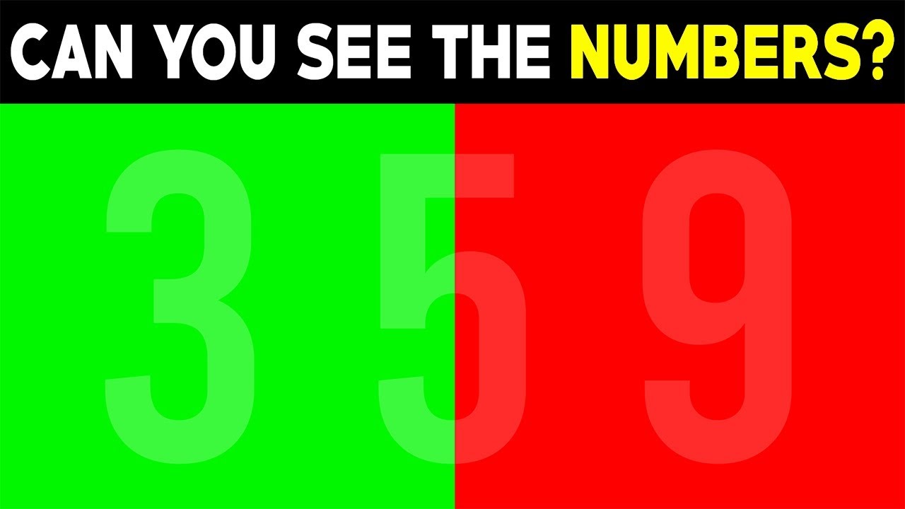 CAN YOU SEE THE NUMBERS? (EYE TEST)