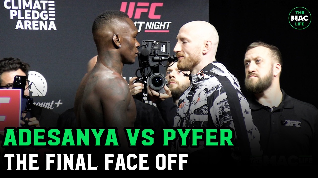 Israel Adesanya vs. Joe Pyfer Final Face Off