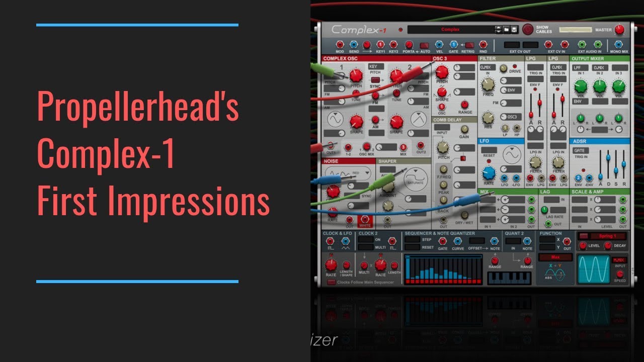 Propellerhead's Complex-1 Modular Synth First Impression