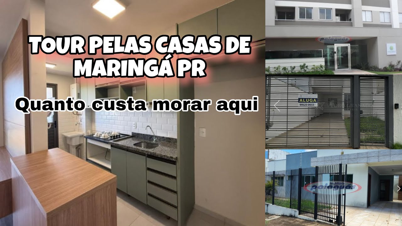 VAMOS NOS MUDAR 🥰 TOUR PELAS CASAS DE MARINGÁ PR / Valores e aluguéis QUANTO CUSTA MORAR EM MARINGÁ