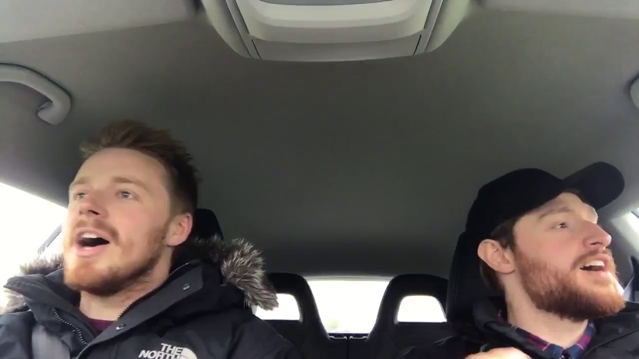 Jack Lowden w/ BFF Andrew Rothney singing 'Freelove Freeway' (The Office scene)
