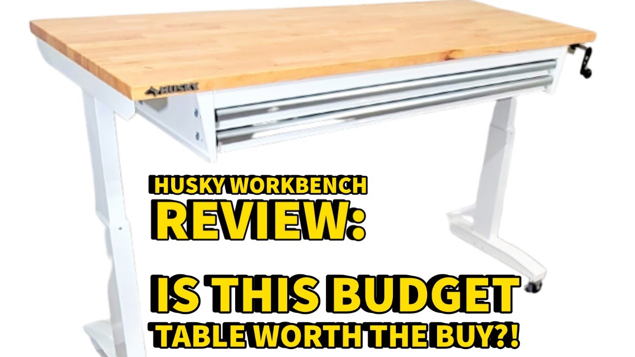 ОБЗОР ВЕРСТАКА HUSKY. РЕГУЛИРУЕМАЯ ВЫСОТА И МОБИЛЬНЫЙ СТОЛ ДЛЯ РАБОТЫ С УМОЛЧАНИЕМ