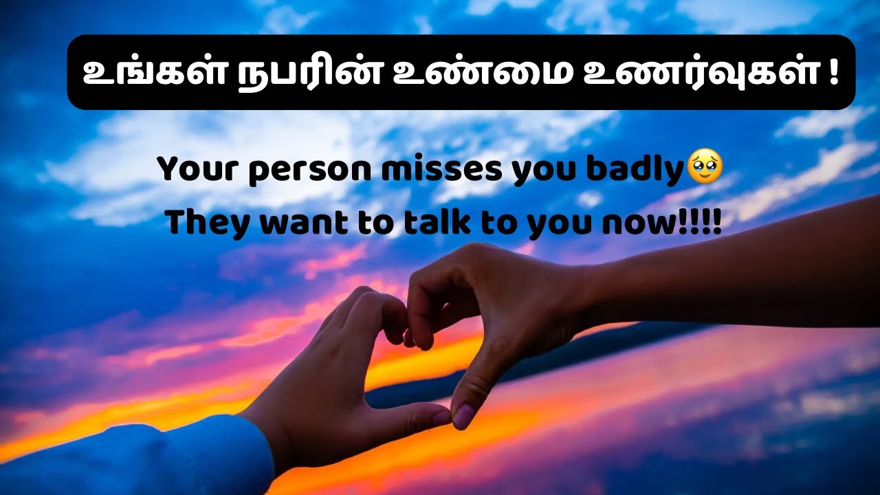 உங்கள் நபரின் உண்மை உணர்வுகள்🫠| No contact (Your person&rsquo;s current feelings)