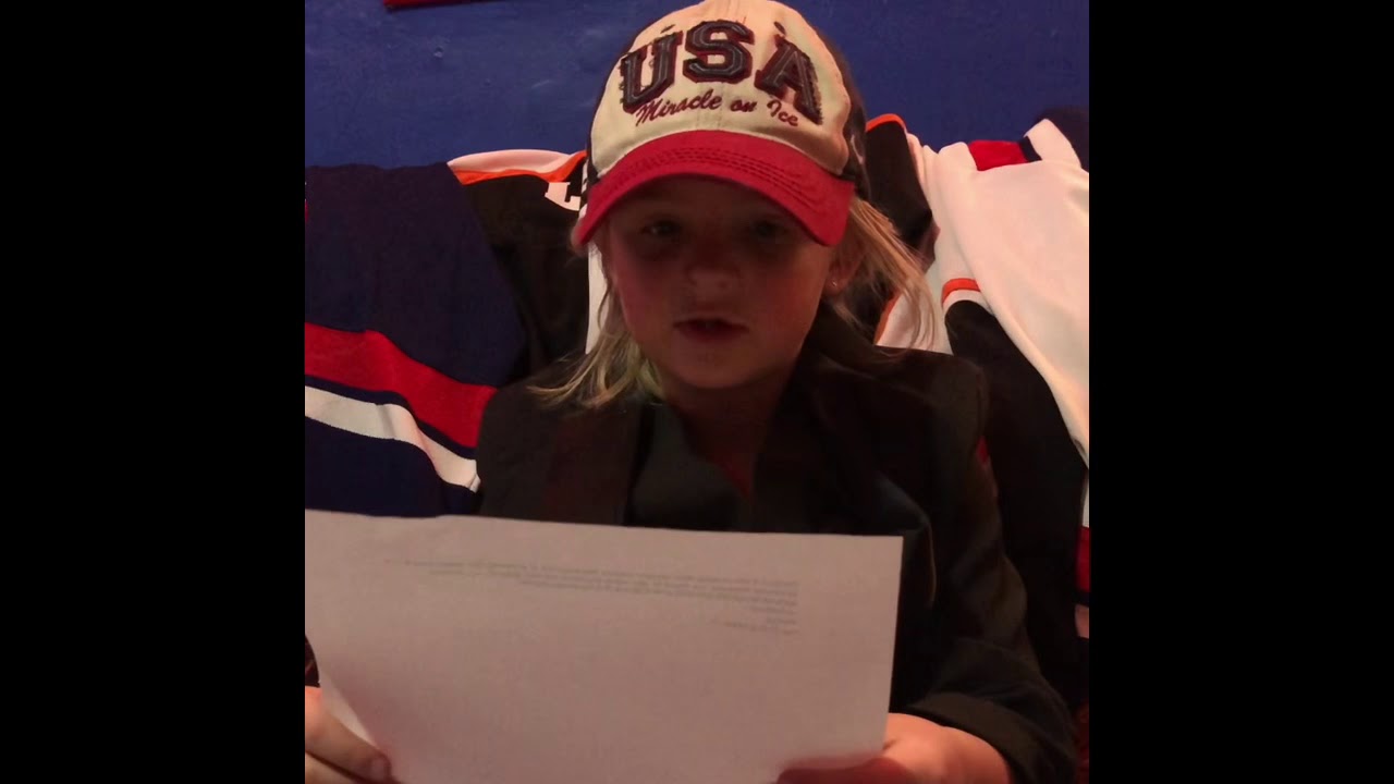 5 year old recites Herb Brooks famous speech
