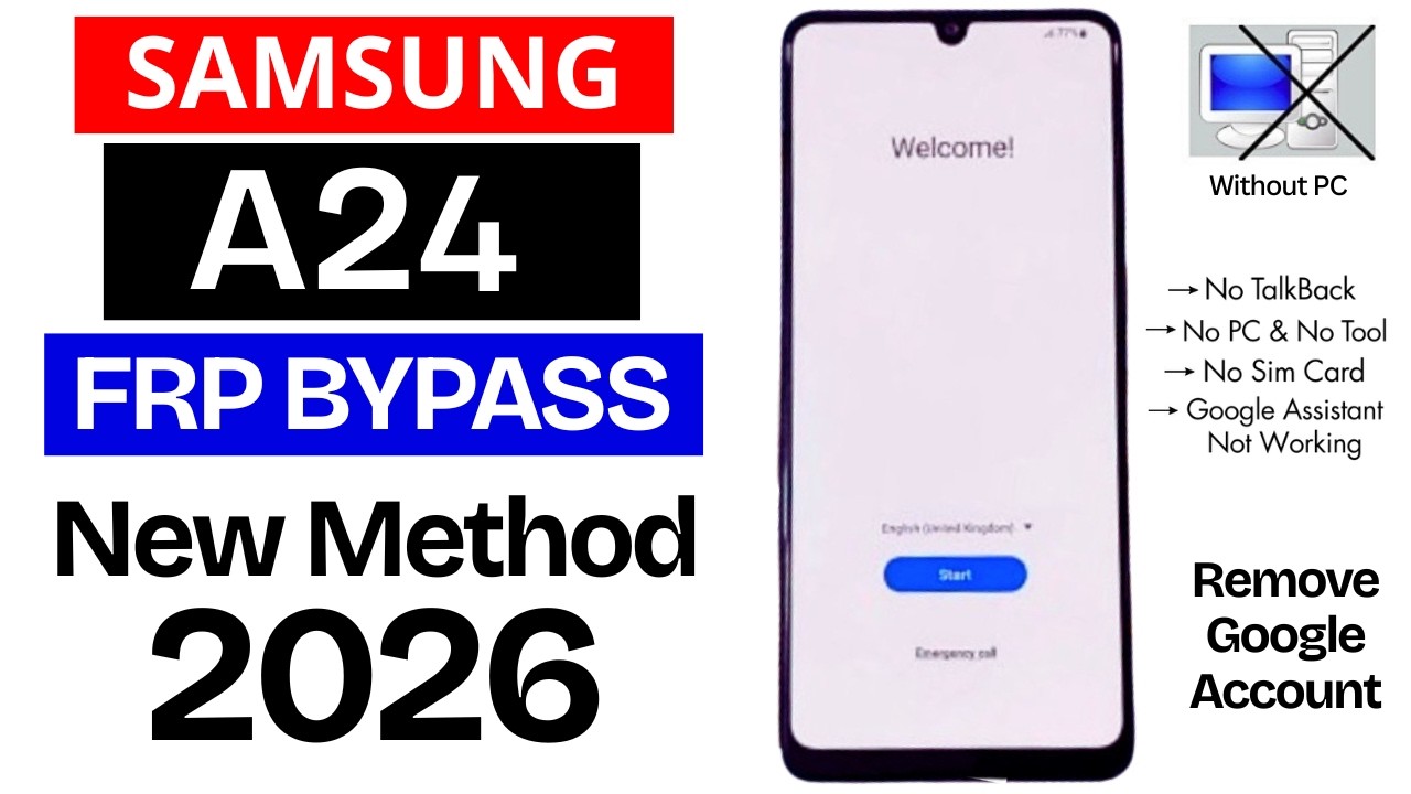 Samsung A24 (SM-A245F) FRP Bypass 2026 Without PC | 100% Working | Samsung A24 Remove Google Account