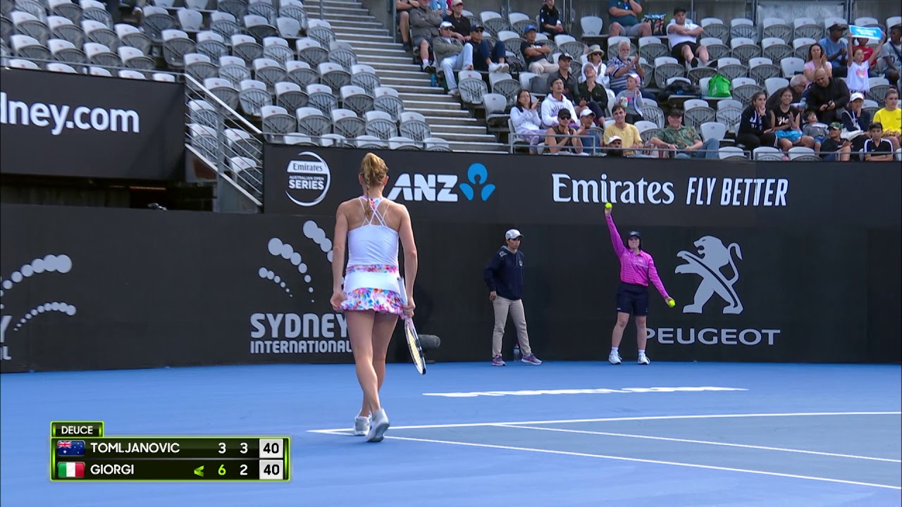 Tomljanovic vs Giorgi match highlights (1R) | Sydney International 2019
