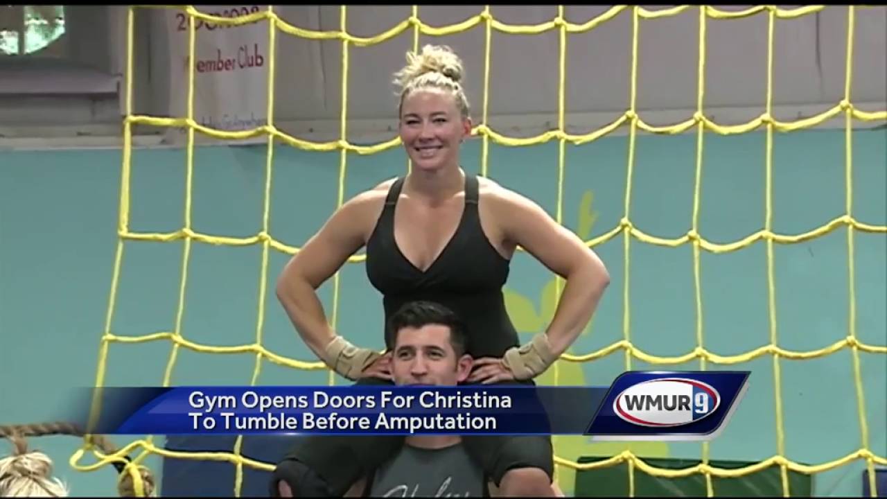 Gym opens doors for Christina to tumble before amputation