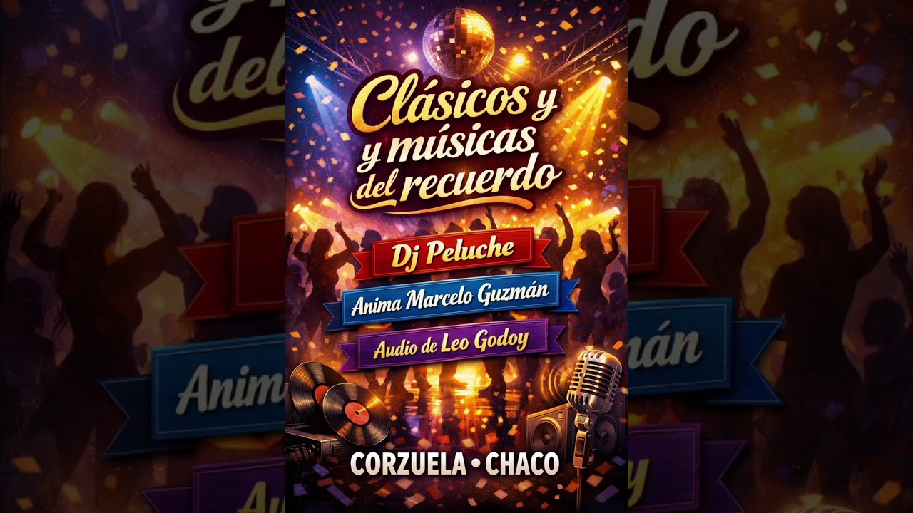 DJ Peluche, Animación Marcelo Guzmán Universo bailable corzuela-chaco 2026