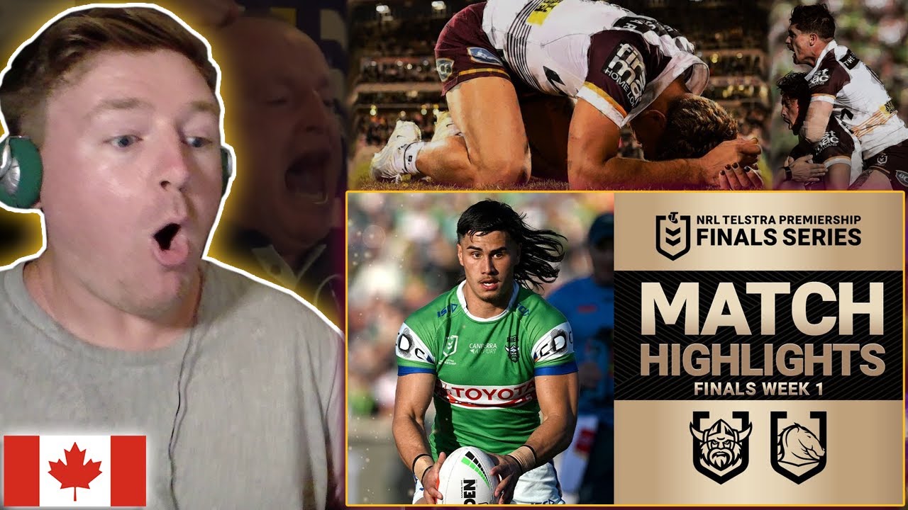 HOCKEY FAN REACTION: Raiders vs Broncos -- NRL 2025 Qualification Final 2 // I LOVE THIS SPORT!!1!!