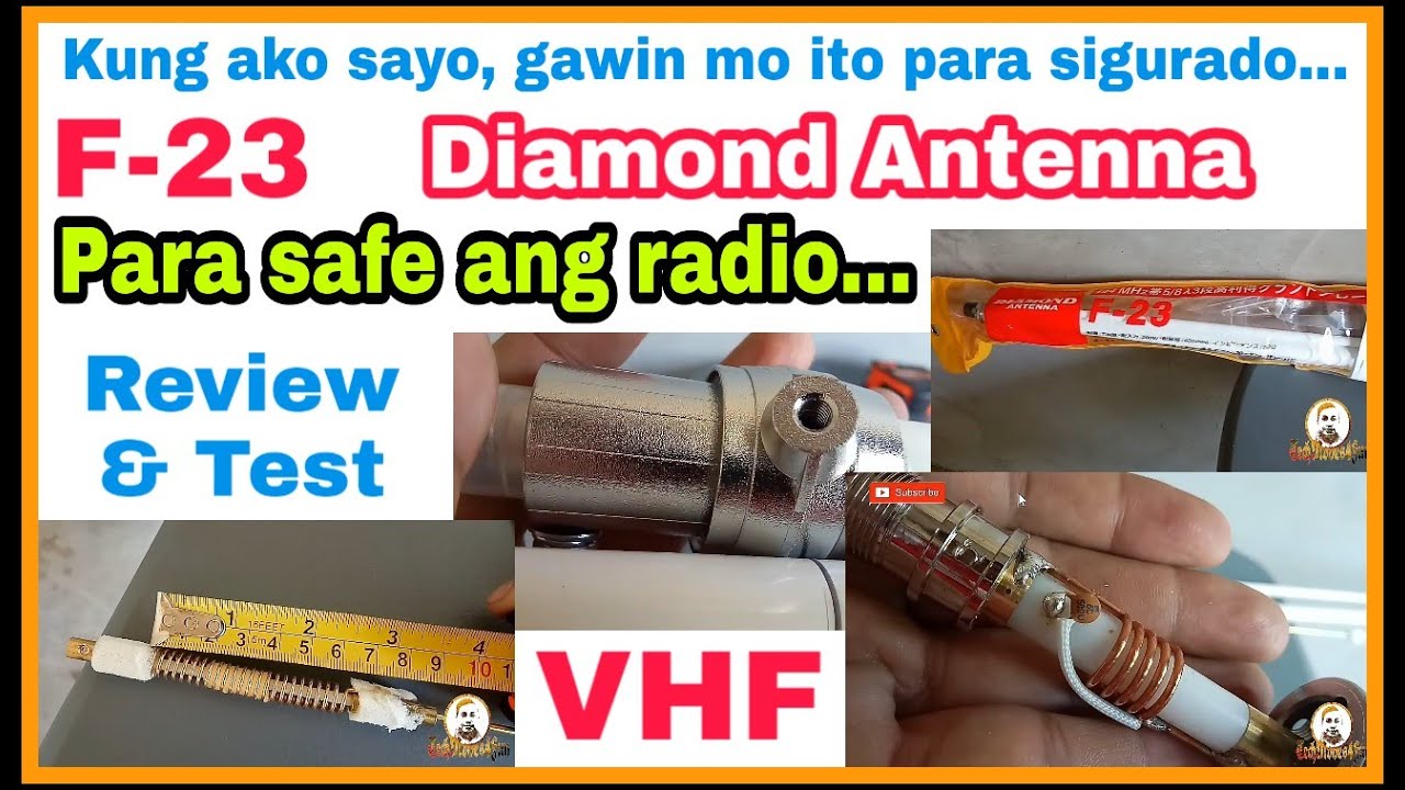 F23 Diamond Antenna | Review and Test | Gawin muna ito para hindi masira ang radio | SWR Check