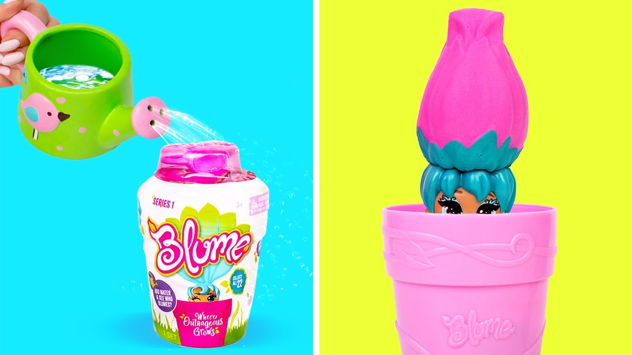 Add Water And Reveal A Beautiful Doll! Blume Dolls Secret Surprise Garden