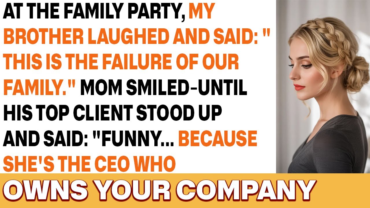At the Family Party, My Sister Called Me the Family Failure—Her Boss Smiled and Said One Line
