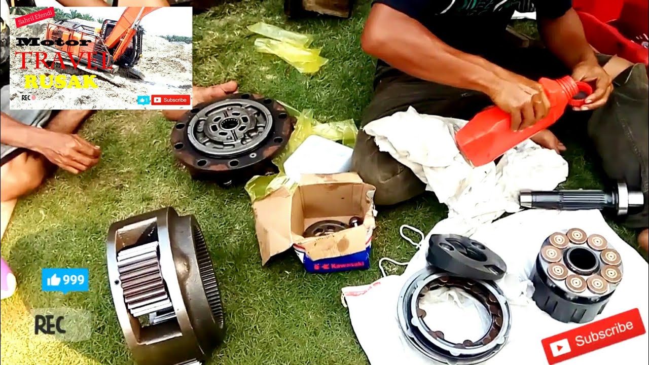 Proses Pemasangan Motor Travel || Alat Berat || EXCAVATOR ZX 5G HITACHI 210 f