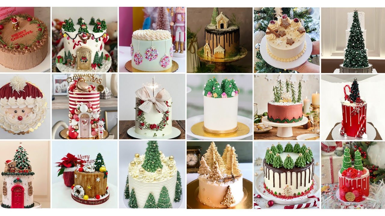 20+ beautiful christmas cake design ideas | cake decoration ideas part 3