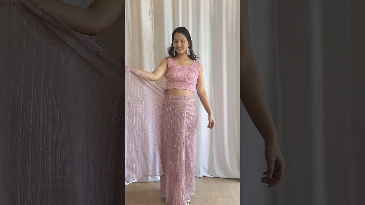 💗Myntra ready to wear saree haul 💗/ farewell party saree haul #readytowearsaree #saree #shortsviral