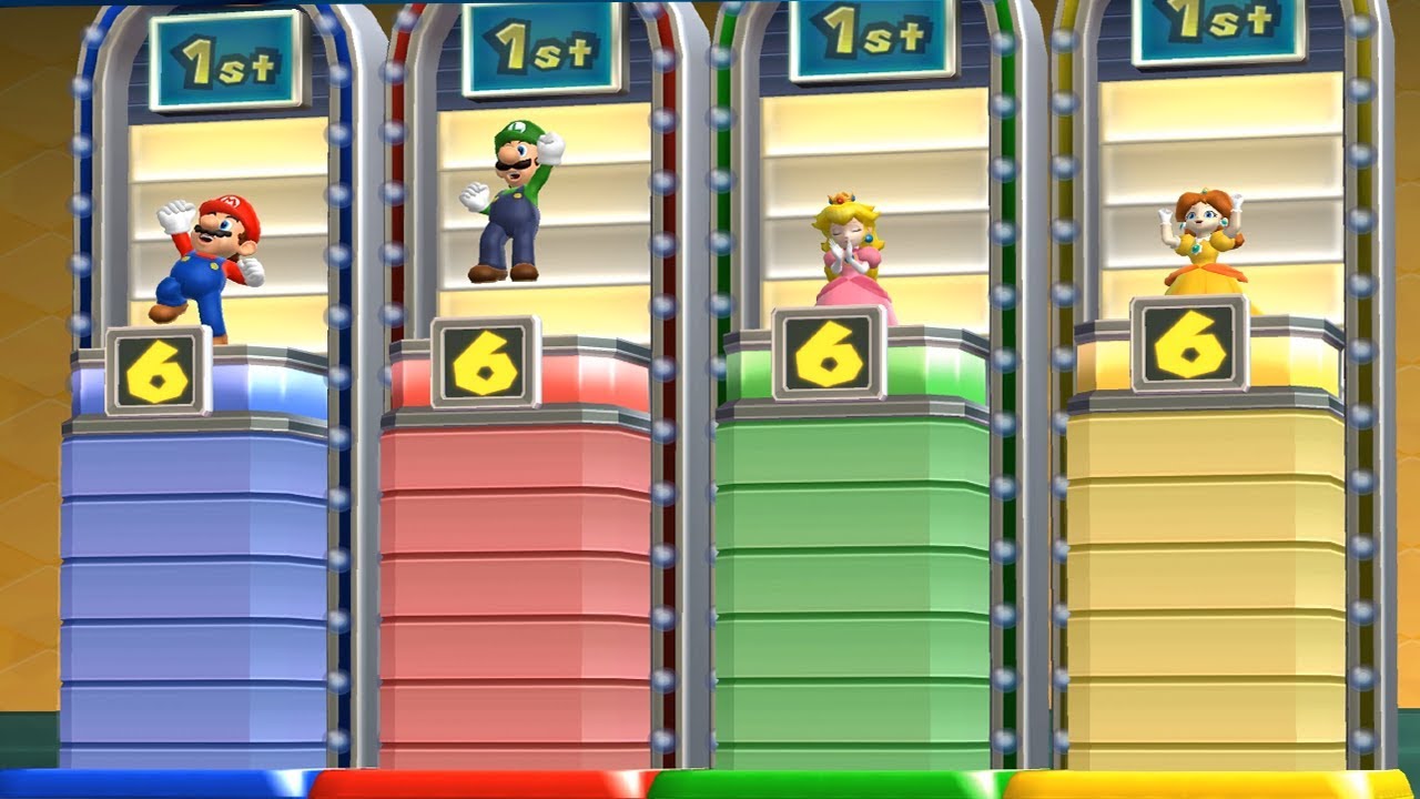 Super Mario Party: 9 Step It Up - Peach vs Daisy vs Mario vs Luigi Master Difficulty