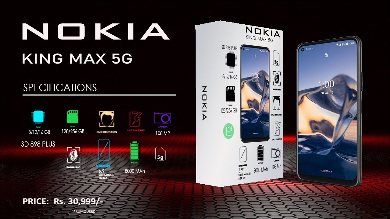 Nokia king max 5g smart phone specifications launch date and price | Nokia smartphone