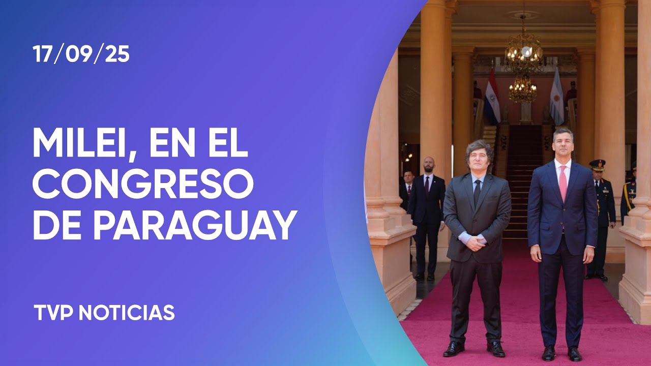Javier Milei habló en el Congreso de Paraguay